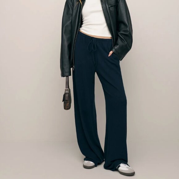 REFORMATION Petites Olina Knit Pant Blue - Size XSP - Picture 1 of 6